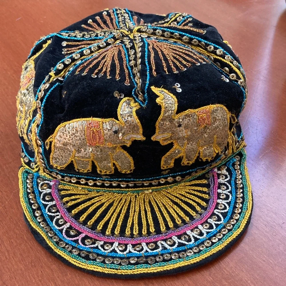 Authentic Burmese Kalaga Elephant Cap